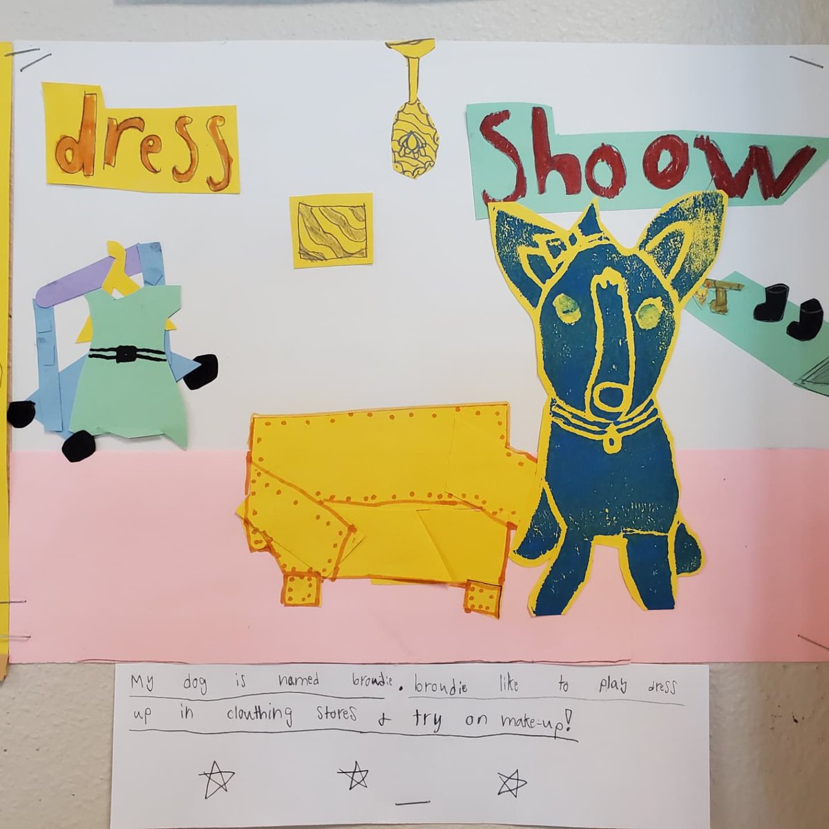 OAP_ART's tweet photo. 3rd grade artists created dog print collages inspired by George Rodrigue! I love how unique each collage is. 
@oapetersonNISD #oapbettertogether @ptapeterson @nisdfinearts #nisdartrocks https://t.co/6mlaPPu3X0
