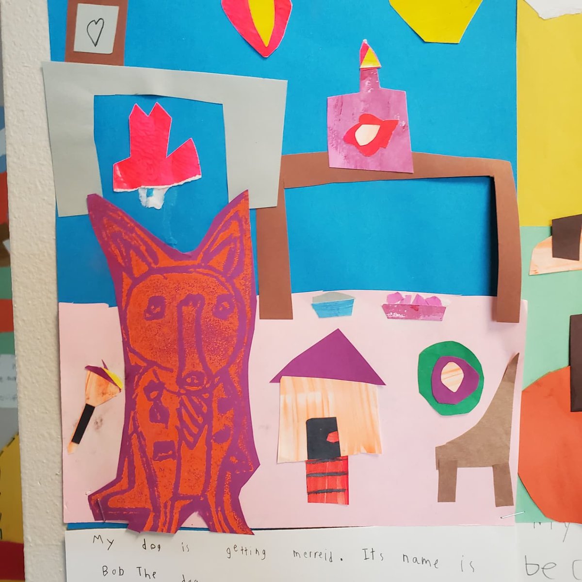 OAP_ART's tweet photo. 3rd grade artists created dog print collages inspired by George Rodrigue! I love how unique each collage is. 
@oapetersonNISD #oapbettertogether @ptapeterson @nisdfinearts #nisdartrocks https://t.co/6mlaPPu3X0