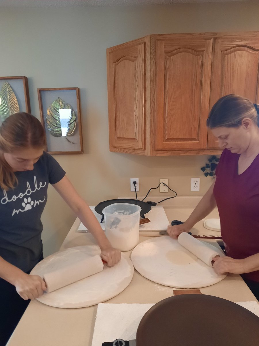 The lefse production begins!