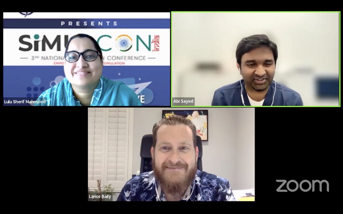 Abi Sayed (@abisayed) on Twitter photo Honored to spend time and be invited as a speaker at the 3rd NationalSimulationConference, #Simulcon21 #India. Enjoyed talking with <a href="/HealthySim/">HealthySimulation.com</a> about #simops #specialists’ roles, future & thanks for moderating my talk👍
ijohs.com
simulconindia.com
<a href="/KhalifaUni/">جامعة خليفة للعلوم والتكنولوجيا</a> Honored to spend time and be invited as a speaker at the 3rd NationalSimulationConference, #Simulcon21 #India. Enjoyed talking with <a href="/HealthySim/">HealthySimulation.com</a> about #simops #specialists’ roles, future & thanks for moderating my talk👍
ijohs.com
simulconindia.com
<a href="/KhalifaUni/">جامعة خليفة للعلوم والتكنولوجيا</a>
