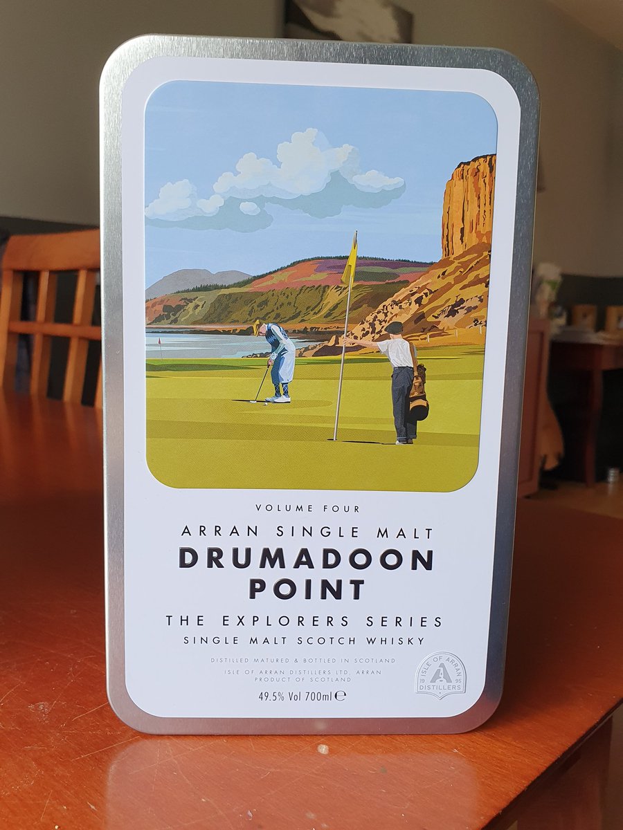 WhiskyGrouch's tweet photo. Just opened and truly enjoyed this beauty. And even more important with great company! #Arran #Drumadoonpoint #theexplorersseries #whisky https://t.co/CKmw8se6Ig