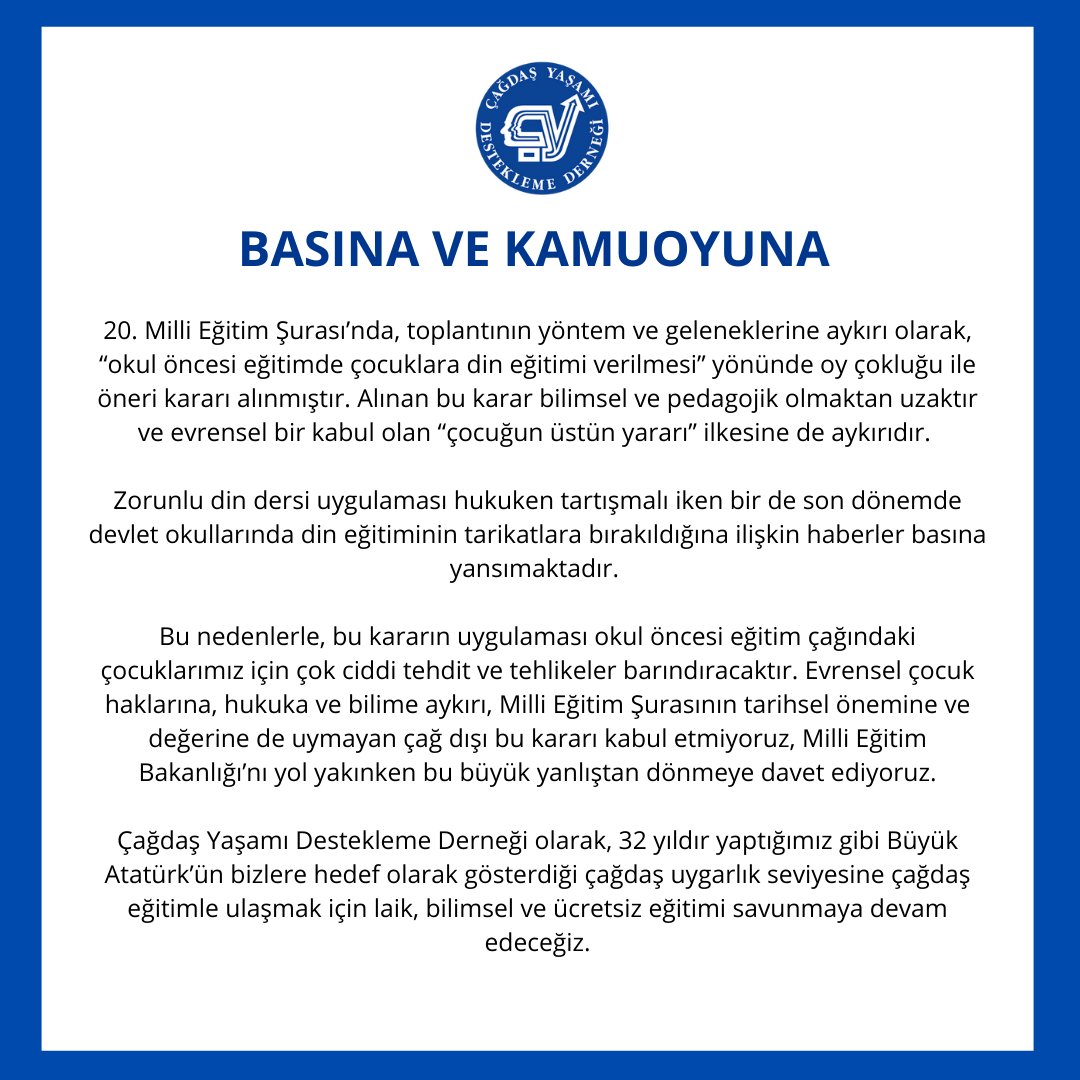 ÇYDD-Çağdaş Yaşam (@cagdasyasamdd) on Twitter photo 