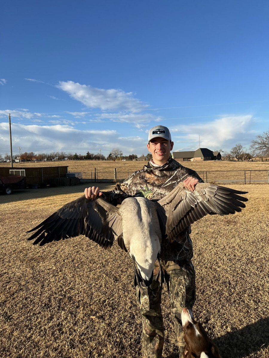 Awesome time this morning.  Got my first goose. Now on to church.