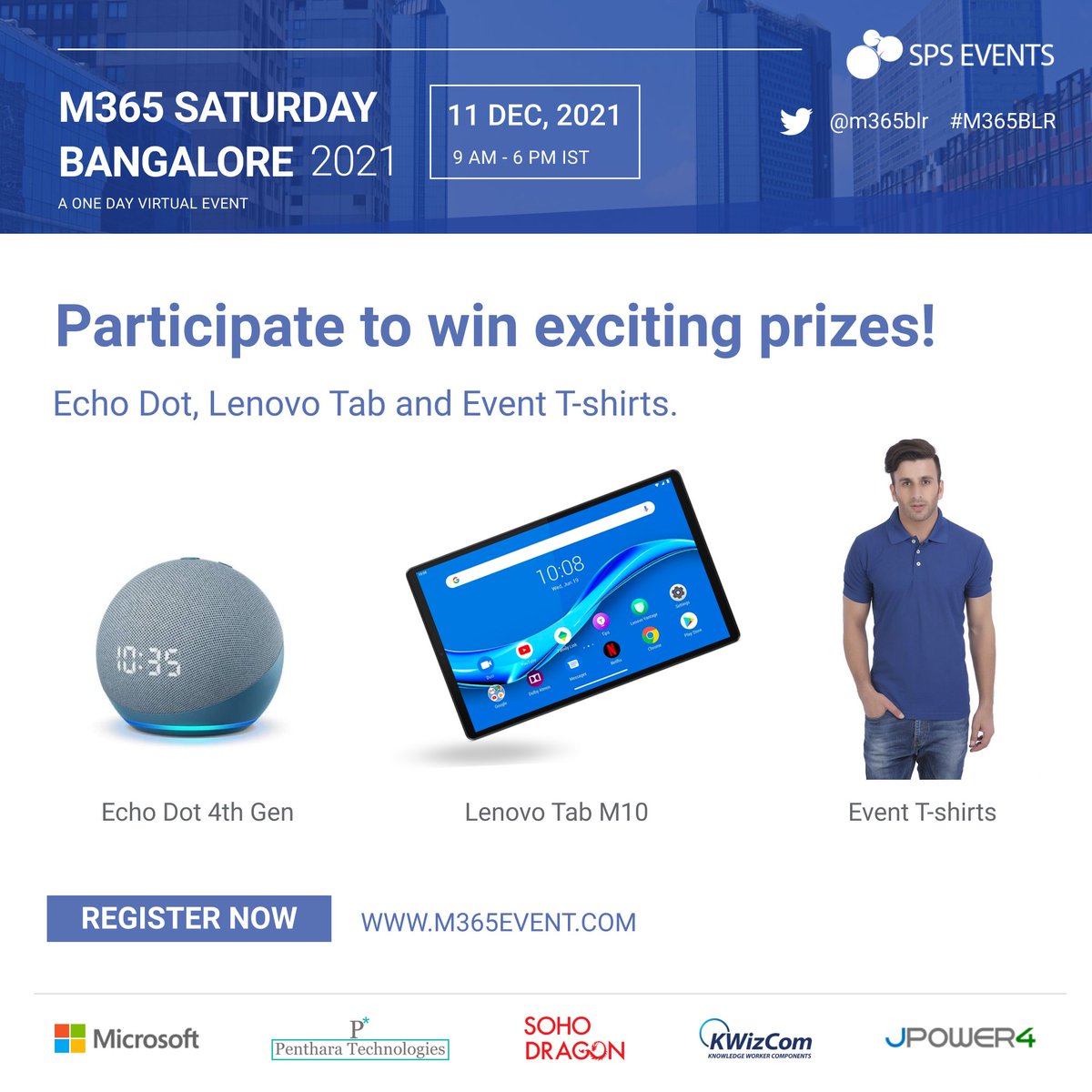 m365blr's tweet photo. Participate to win exciting prizes! #M365BLR in 6 days! 🤩🌐😀 We prepared the prizes for participants!
Register here: https://t.co/K9V06uowvT
Yes, the tickets are for free! 😇
#SPSBangalore #MVPBuzz #jpower4 #SoHodragon #KWizCom #PentharaGalaxy #spsevents https://t.co/XifblQFcYc