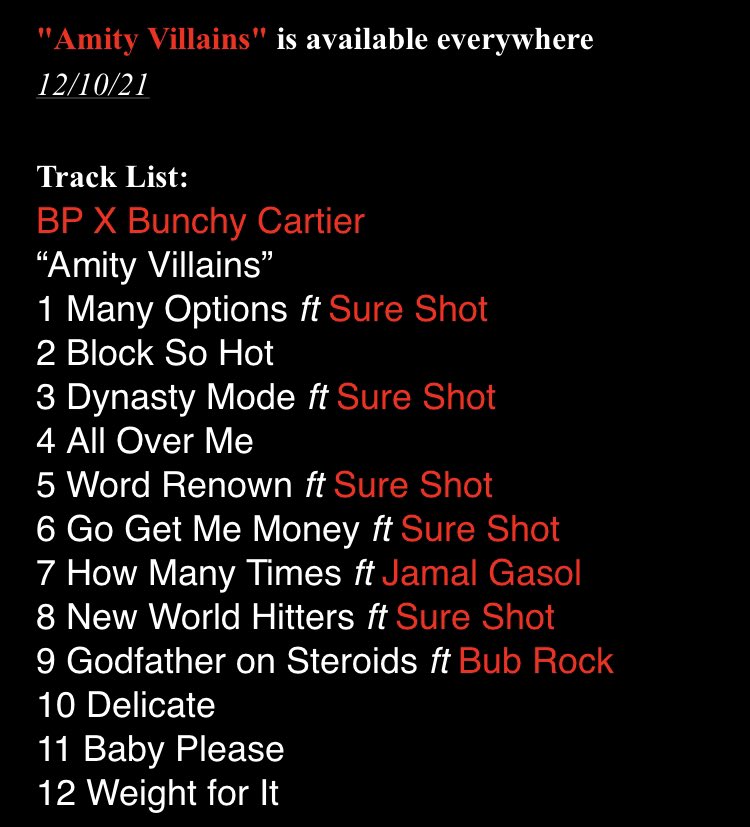 SURE SHOT (TOP DOLLA) BUNCHY CARTIER tweet media