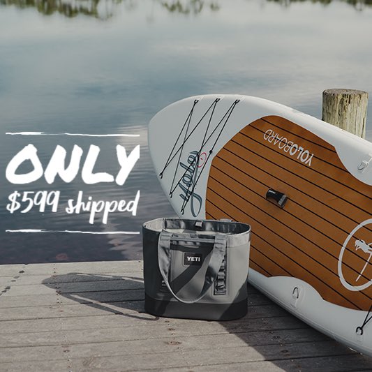 Includes Board, Paddle, fin and pump all in a rolling travel bag for only $599!  Perfect🎁