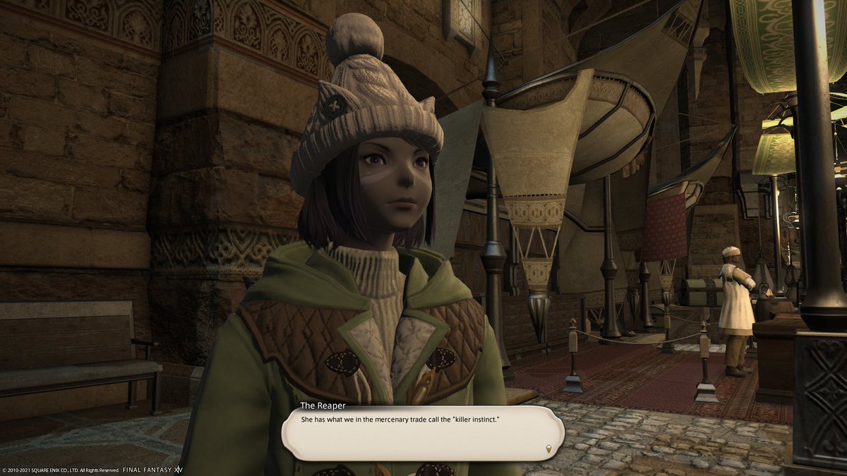 shaldis26's tweet photo. Picking up the Reaper intro quest in FFXIV, and I'm not sure this is the outfit the writers intended... https://t.co/avMdExoe4n