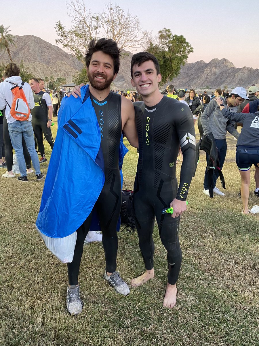 LisaLarkinMD's tweet photo. So proud of my son John Larkin and his friend Henry Head on the start of their first half #ironman #triatholon @IndianWellsCA @IRONMANtri @MsMedicine @ihlaudem @larkinDPC @SherylKingsberg https://t.co/PPZMrDyg9p