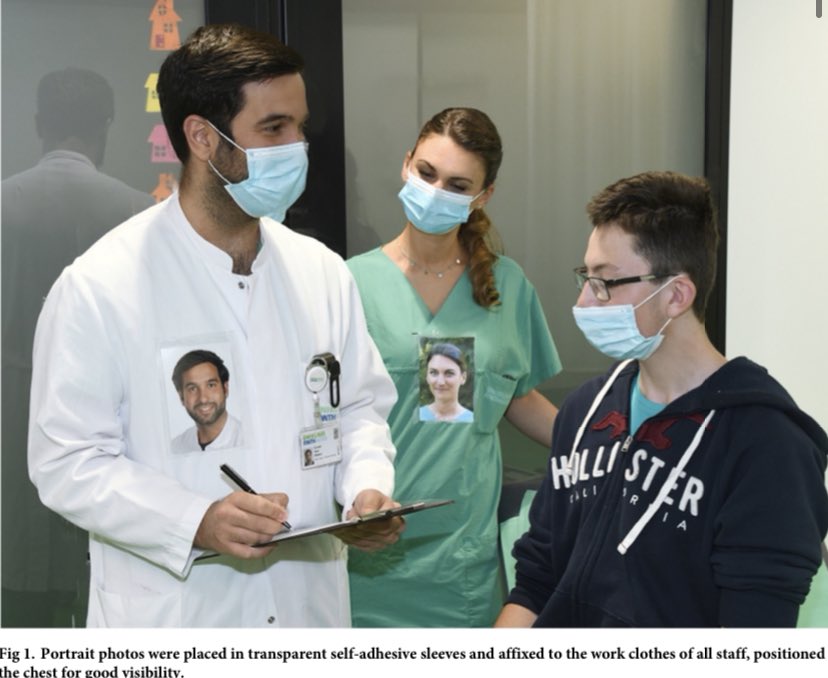 o_nikoubashman's tweet photo. Now that the #COVID-19 pandemic appears to go on and on, consider wearing a #portrait photo when wearing #masks during work. Patients will appreciate it! Significantly. 👏
@PLOSONE 
https://t.co/49raUhlkfp https://t.co/Vgno0NMByw