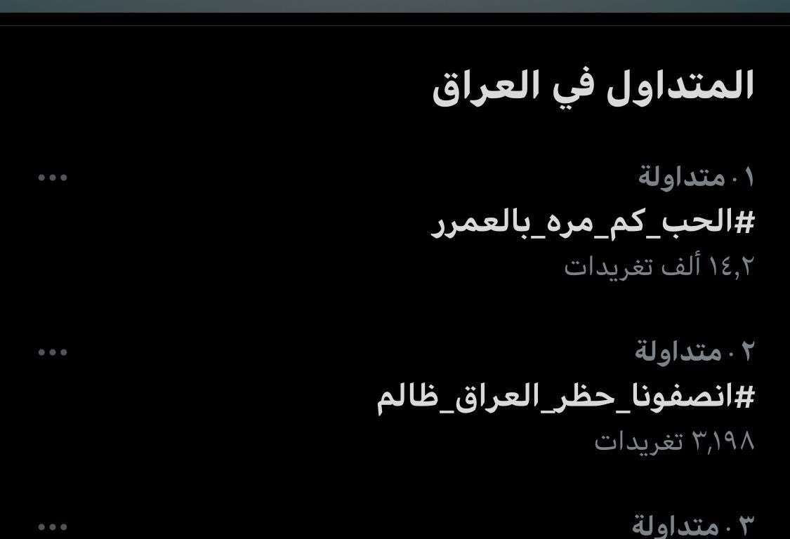 iraqfpg's tweet photo. هاشتاق #انصفونا_حظر_العراق_ظالم 
قريب من تصدر الترند العراقي

شكرا لكل من يساهم بايصال صوت العراق وخاصة مع مشاركة النجوم والاعلام العربي.
#انصفونا_حضر_العراق_ظالم https://t.co/Qp6CLtH2CW