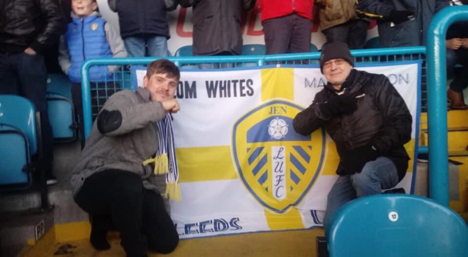BorisTheSpider_'s tweet photo. This bloke on the right here usually sits next to me in the NEL he hasn’t been to the past 4 home games, all I know is his name is tony. If anyone could help us find out if he’s ok that would be great @LUFC @TheSquareBall @LS11LUFC 
#lufc https://t.co/EsknMKANoi