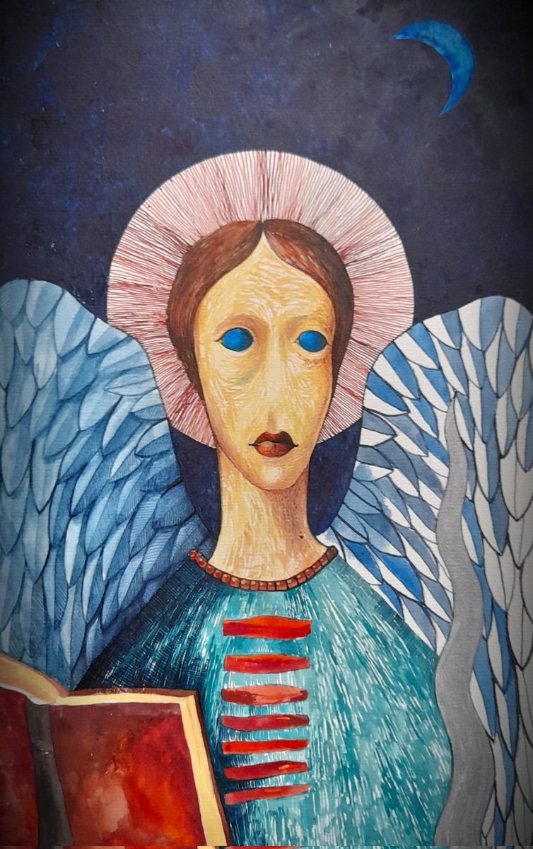 Night Angel books.
(watercolor sketch from the past)
#portrait #painting #angel #book #sketch #art #artist #art #ArtistOnTwitter