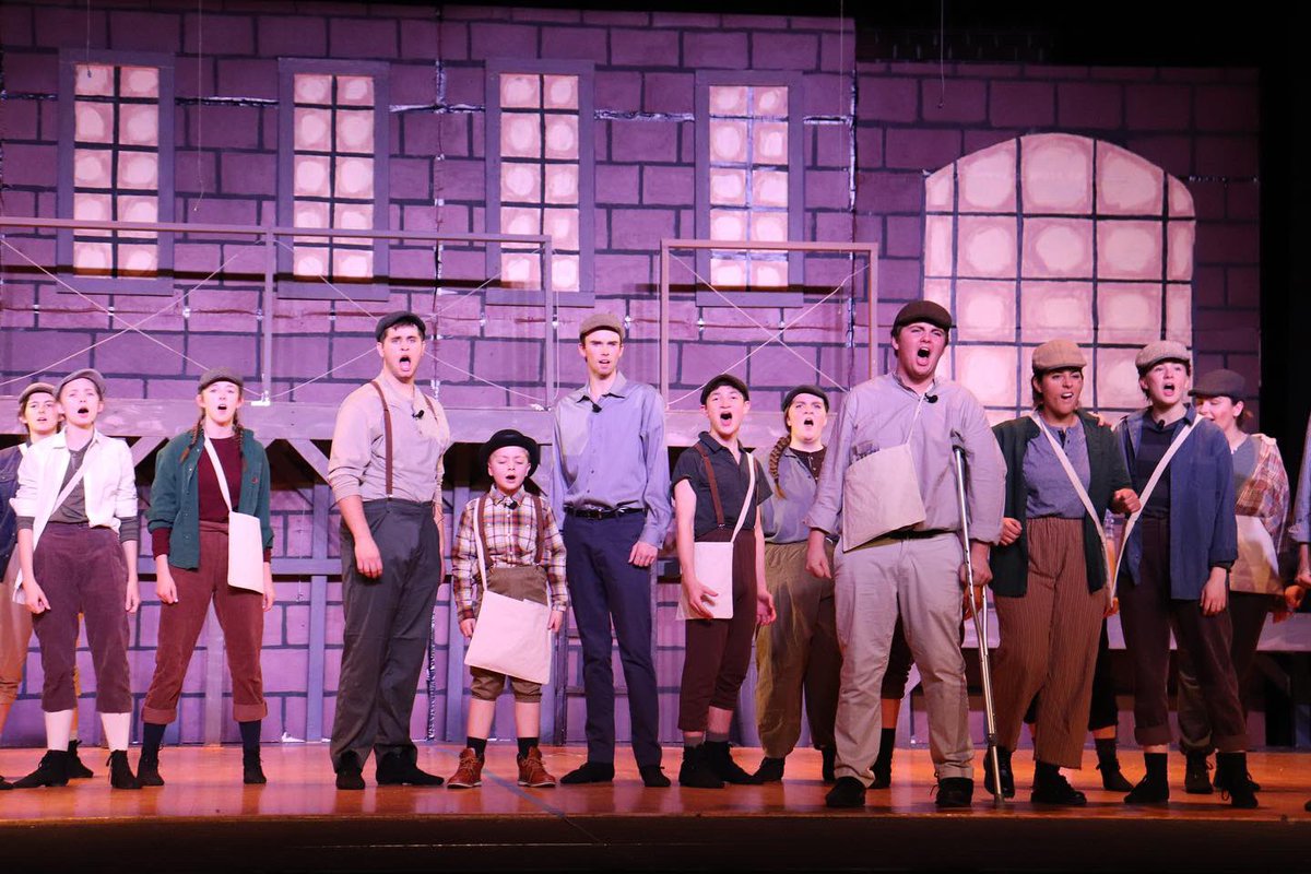 COHS_Theater's tweet photo. This is it! Please join us today at 2pm for our final performance of Disney’s Newsies! Celebrate with us our incredible cast and crew. Congrats to our Seniors! Tix are available online and at the door. Let’s pack the house! https://t.co/Dk0eACaOgY