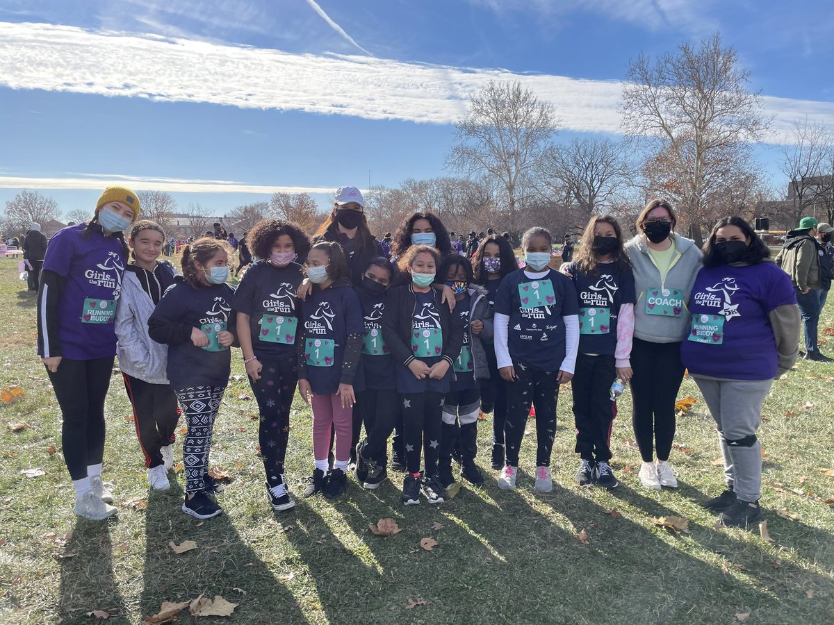 <a href="/mcclurepanthers/">McClure Elementary School</a> representing at Girls on the Run!! Go Panthers and shout out to our Coaches!! <a href="/PHLschools/">Philadelphia Schools</a>