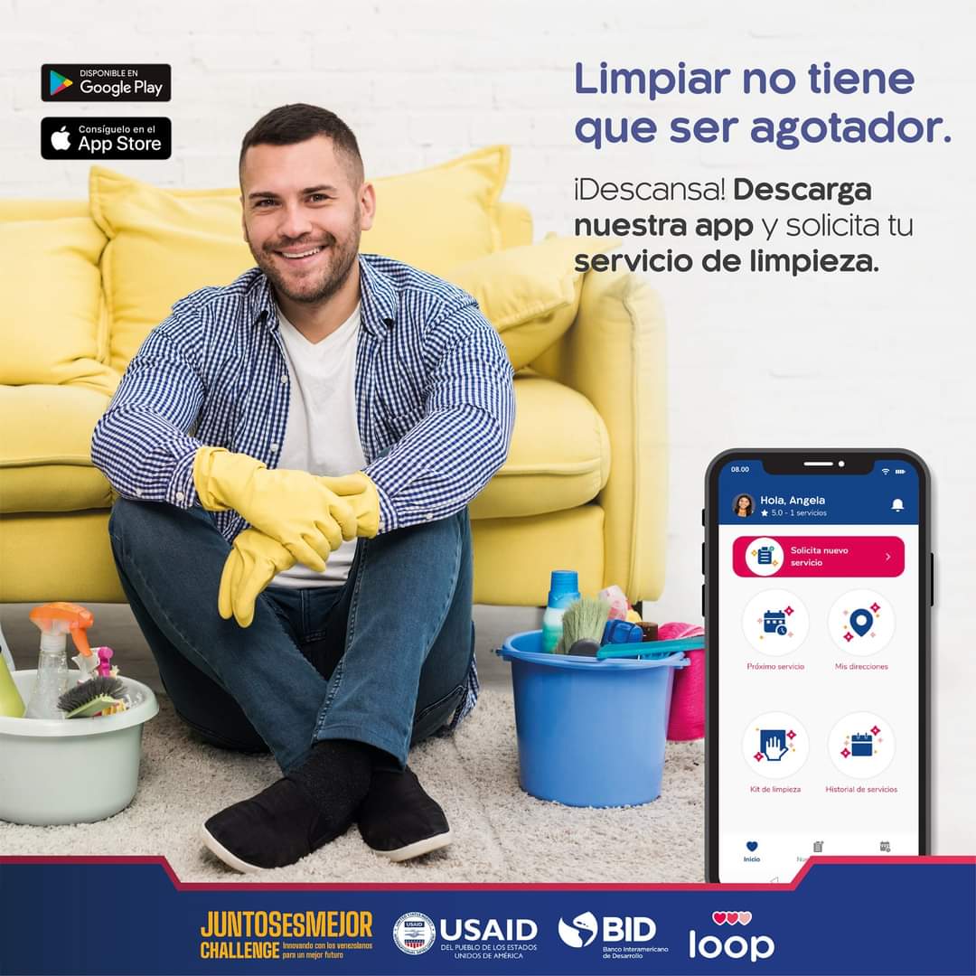 looplimpieza's tweet photo. ¡Disfruta de tu tiempo libre y deja la limpieza de tu hogar en nuestras manos! 😄 Solo descarga nuestra app y pide tu servicio de limpieza cuando lo necesites 📲👆

#LoopLimpieza #casalimpia #applimpieza #TodoLima https://t.co/uMxI0Ku9Cx