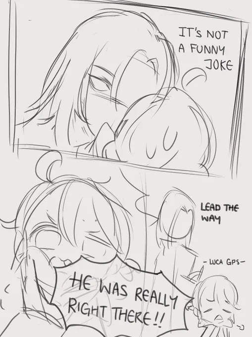 Luca's brain: ???? 6/6 

That 🧲 ⛓ zine is coming up soon~ my entry is really lacklustre compared to the rest of the submission but hey, the plus side is everything else is amazing HAHAHA (*¯︶¯*) 