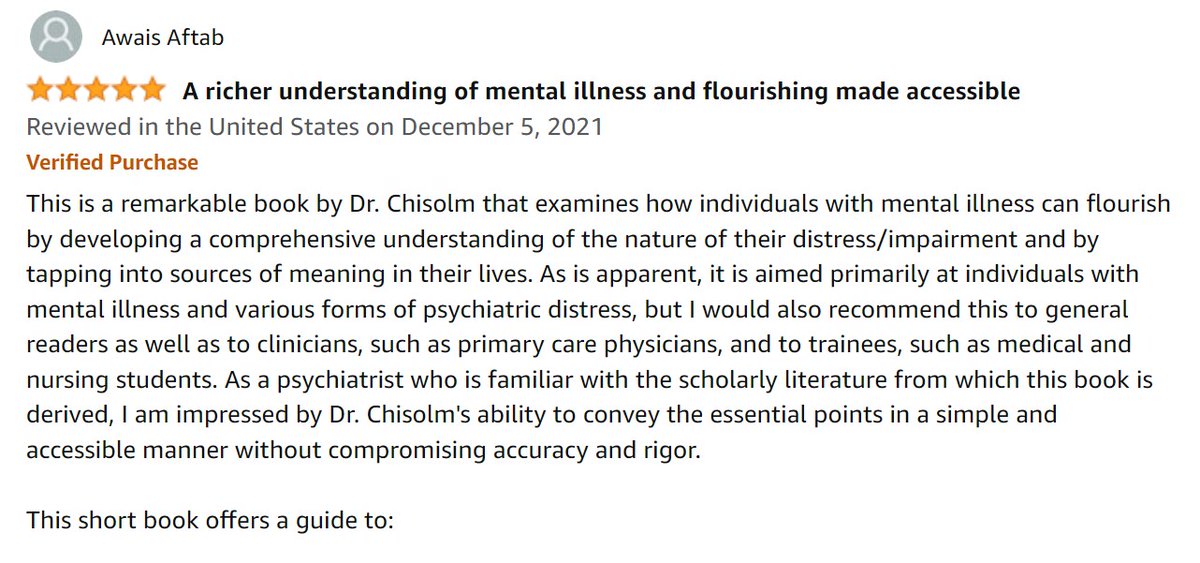 My Amazon review of “From Survive to Thrive: Living Your Best Life with Mental Illness” by Dr. Margaret Chisolm (<a href="/whole_patients/">Margaret “Meg” Chisolm, MD</a> ). Recommend highly!

amazon.com/review/R28R73P…