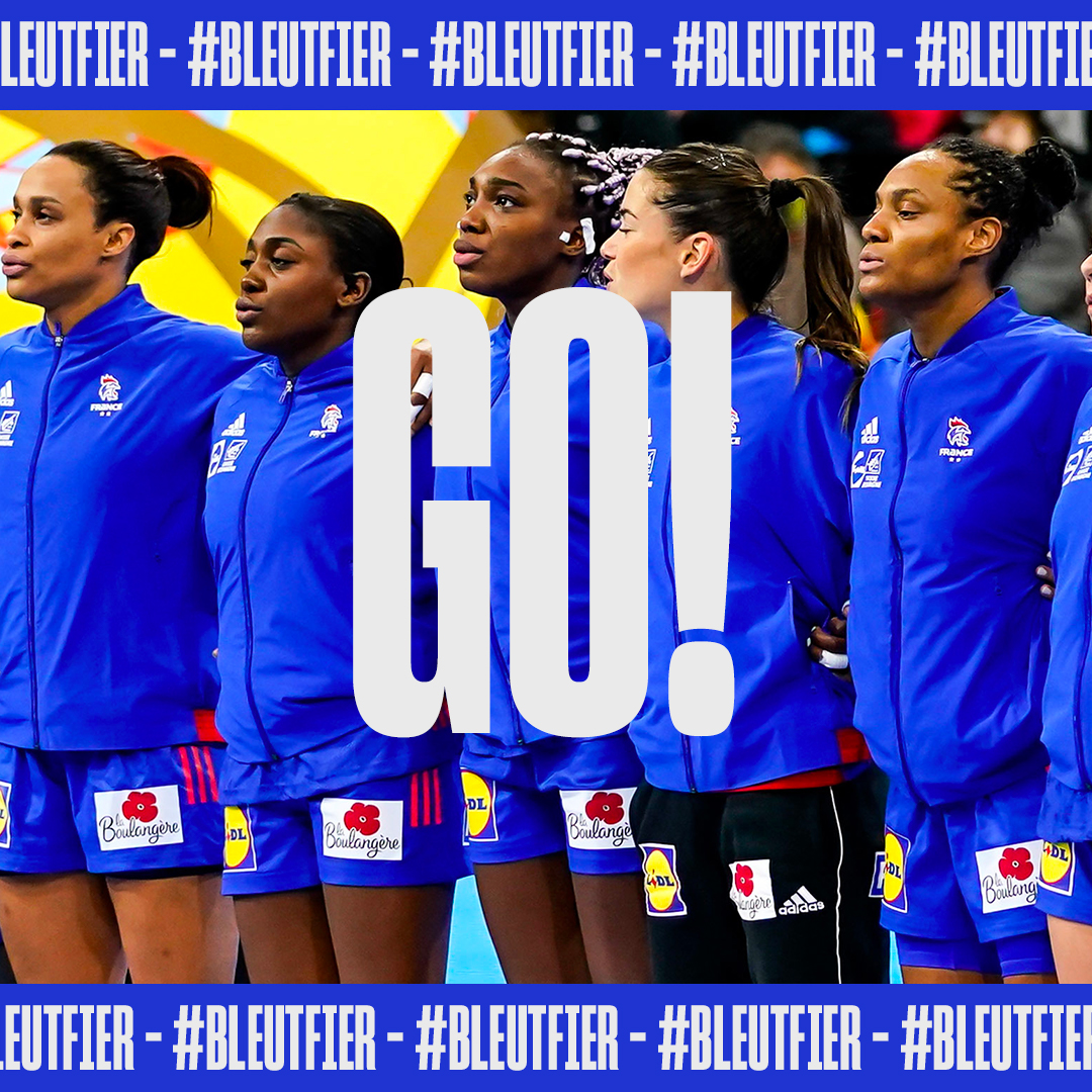 FRAHandball's tweet photo. C'est parti pour le deuxième match des Bleues dans ce Mondial, face à la Slovénie ! 🧨

#BleuetFier #Sheloveshandball #SLOFRA https://t.co/VxtqX8m4kI