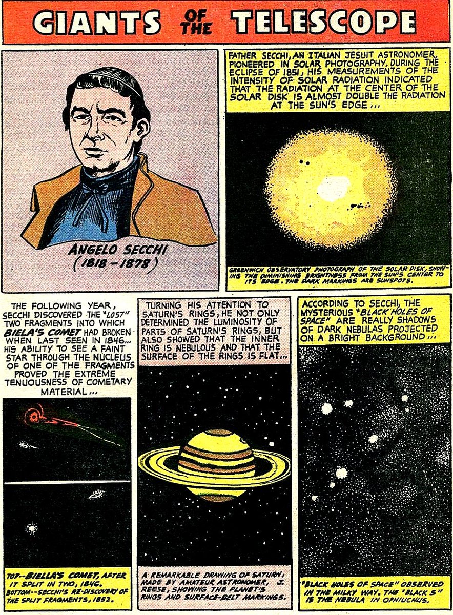 Claudia_Menlo's tweet photo. #ComicBookScience from 1962. Father Angelo Secchi, we salute you! (Saaaaaaaa-LOOT!) https://t.co/RYPLULJ4IJ