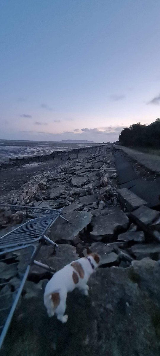 GriffithsPedro's tweet photo. @RobinMillarMP @1GarethWynJones @DerekTheWeather @Sue_Charles @carolvorders @ConwyCBC what's left of the sea defenses in Llanfairfechan, one more night of bad weather and its breached and on its way to the railway line. Come on CBC sort this out properly this time. https://t.co/Hz7fkcUjve