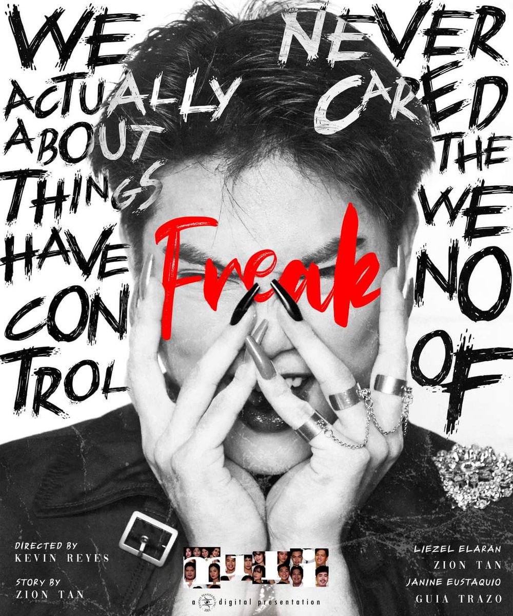 TMInc2001's tweet photo. "We never actually cared about the things we have no control of"

Maaaring mapanood ang "Freak", na isinulat ni Zion Tan at sa direksyon ni Kevin John Reyes, sa:
- https://t.co/pDQ0UQP2Pk

#tmiMULI #TeatroMarikeñoInc #TMIDalawangDekada #TMI20Years #TMI #tmiXX https://t.co/9kZW59oPpS