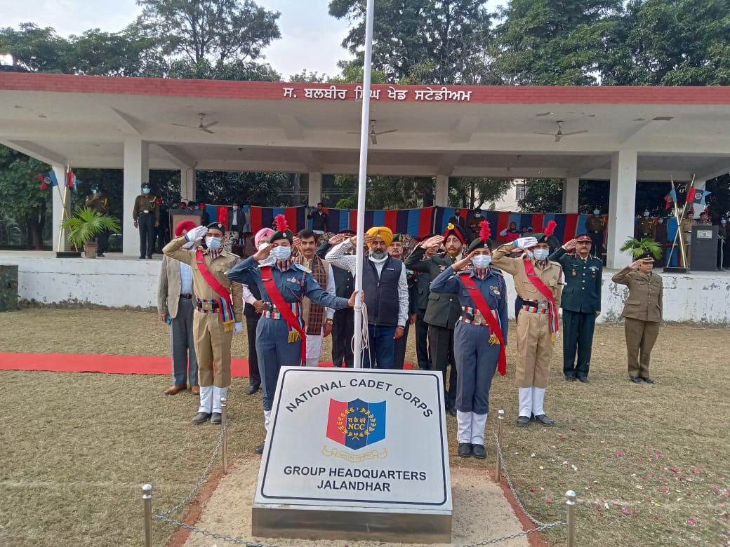#NCCDay2021 NCC Gp Jalandhar celebrated NCC Day at Layallpur Khalsa College Jalandhar today. Sh Pargat Singh Hon'ble Minister for School Edn &amp; Higher Edn graced the event along  with Maj Gen JS Sandhu,AVSM, ADG NCC Dte PHHP&amp;C and motivated NCC  cadets to become good citizens .