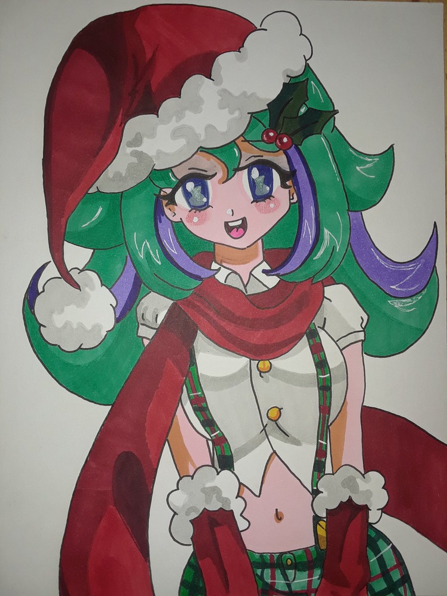 xand3r666's tweet photo. #christmasadvent day 5 with #sirina from #sadpandastudios #crushcrush #christmas #xmas #suspenders #scarf #gloves #croptop #art #artist #fanart #artstudio #creative #portfolio #belleza #touchnew #copicmarkers #staedtler #indiaink #sharpie #mississaugaartist https://t.co/DAlXe8eBDb
