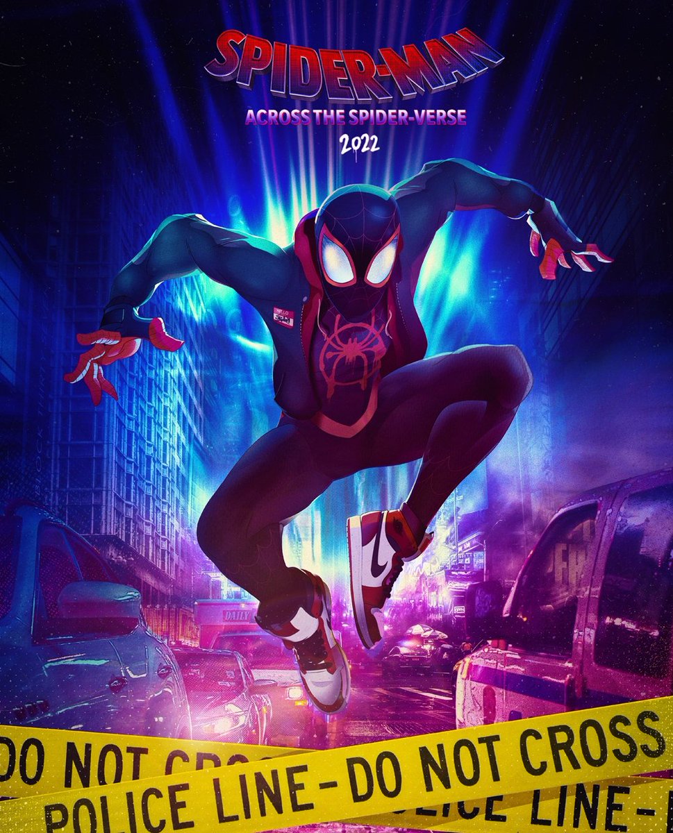 🕸️Vaya pintaza tiene el tráiler de #spidermanacrossthespiderverse 

Pinta igual que la primera! encima tenemos a #spiderman2099

Os dejo por aquí una ilustración que hice retocada para la ocasión

 #spidermanacrossthespiderverse2022  #milesmorales #spiderverse  #spiderman #gwen