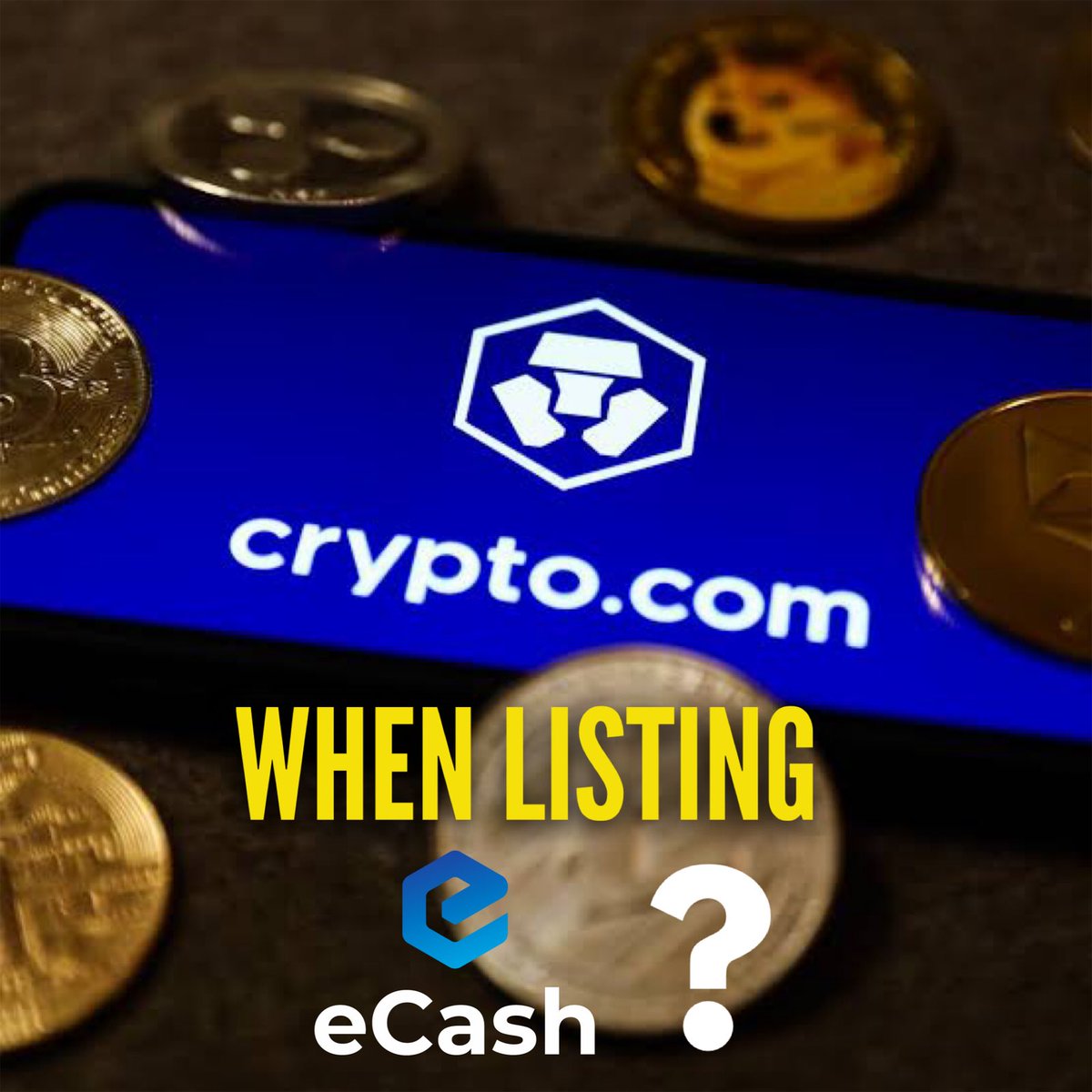 Luhushan's tweet image. #eCash army let’s do this. Tag @cryptocom and ask when listing #XEC? We all can do this together 💪 $XEC @eCashOfficial @eCashInformer @eCashChile @IndonesianEcash @ecashph