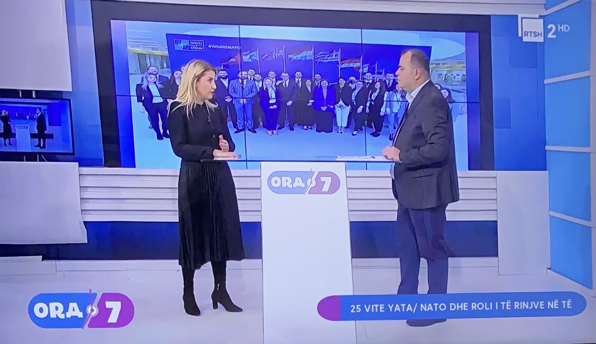 JuxhinaS's tweet photo. Few days ago invited at #Ora7 to speak about Youth involvement in security&defence. A nice chat on the recent developments of @NATO New #Strategic #Concept, #resilience #publicdiplomacy #communication #partnership #WPS agenda, strategic systemic rivals!
Road to #MadridSummit 22 https://t.co/4tdGxsI2Ih