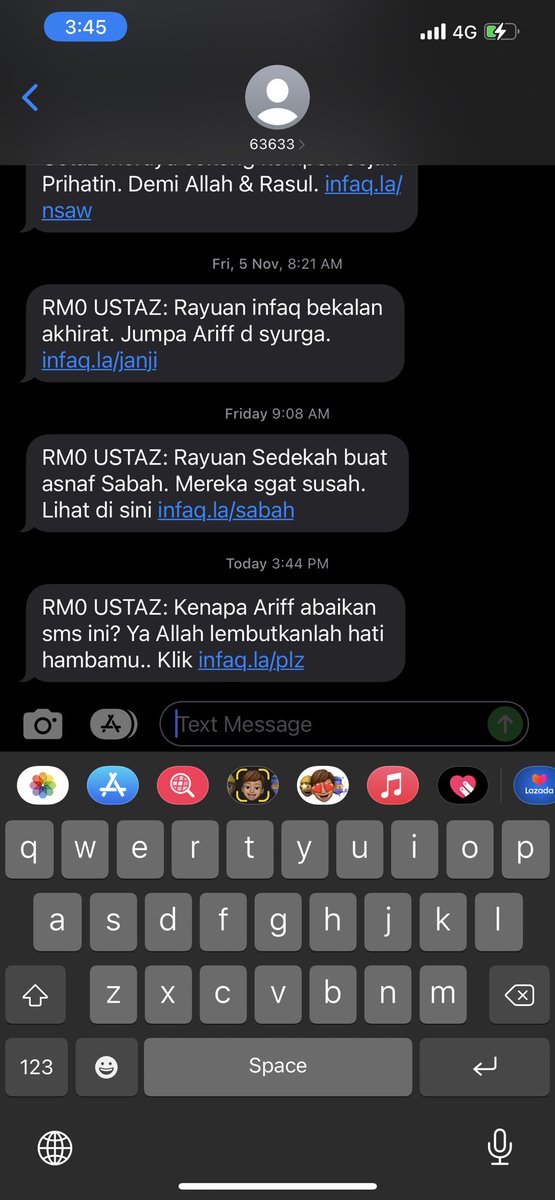 kingarep_'s tweet photo. Kepada ustaz yang hantar sms ni WE NEED TO TALK. https://t.co/0MAXieijMI
