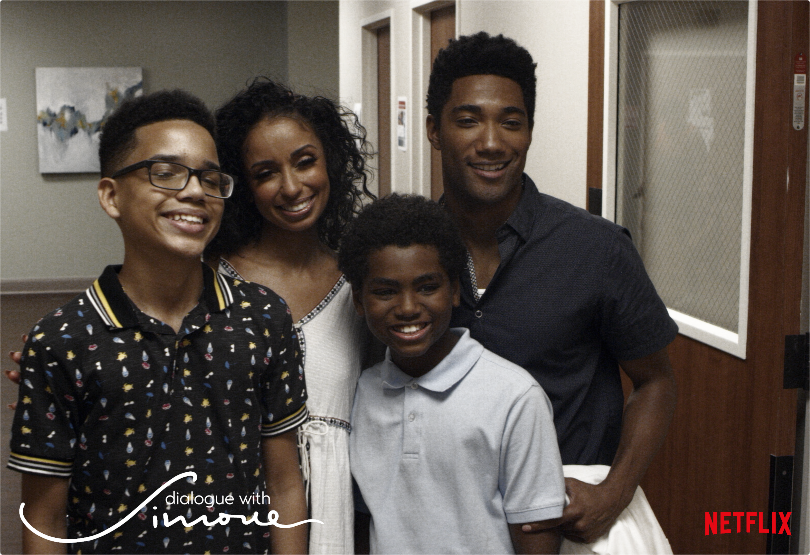 DialogueWSimone's tweet photo. TONIGHT: Simone welcomes Carter Redwood, Michael MyIes Hayes and Cayden WiIson, cast members of her MNP+ series, #InnerCityBluesMNP, to talk about the gritty drama and how it portrays Latinx and Black minorities struggling to survive their harsh surroundings. #DialogueWithSimone https://t.co/uneTNfOe4Q