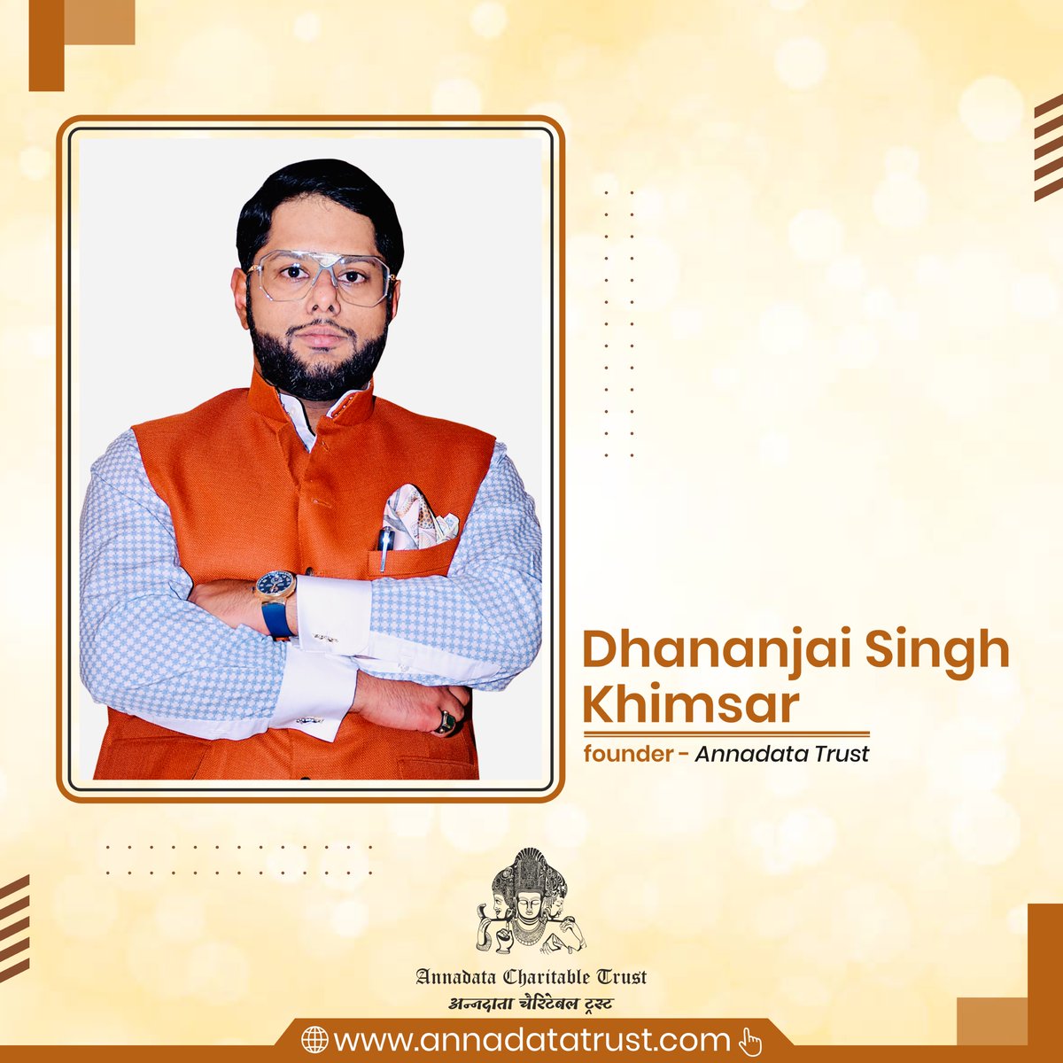 KhimsarNGO's tweet image. Shri. Dhananjai Singh Khimsar @DS_Khimsar 
Founder Annadata Charitable Trust

“Actions speak louder than words.” 

Dhananjai Singh Khimsar, the 20th Generation Scion of the erstwhile royal family of Khimsar is a true exemplary whose work is an inspiration for many.