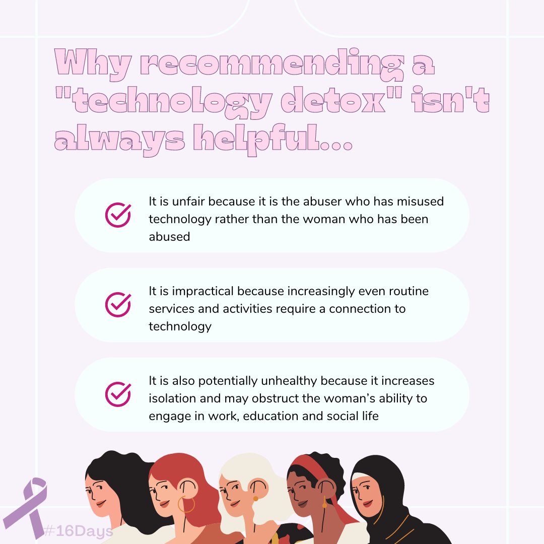 Given that this abuse is facilitated by technology, some may ask “why not just block them?”
 
However, victims know it is never that easy…
 
We are here to help 💜
📞902.863.3807
 
#16Days #16DaysofActivism