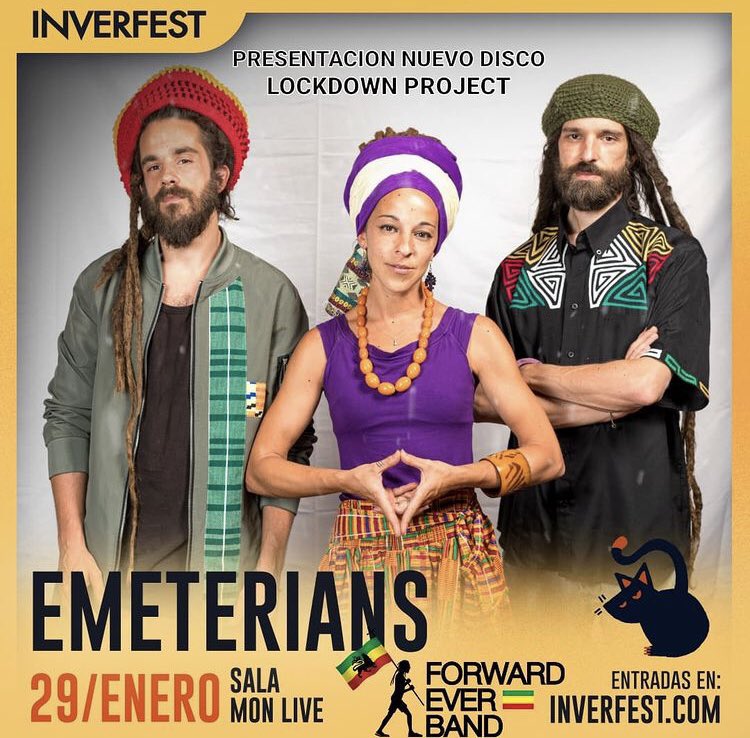 Emeterians's tweet image. No te quedes sin tu entrada #Madrid @SalaMonMadrid @Inverfest Presentación #LockdownProject junto a @ForwardEverBand 🔥 entradas aquí: inverfest.com 👀 #MusicaEnDirecto #Reggae #Roots