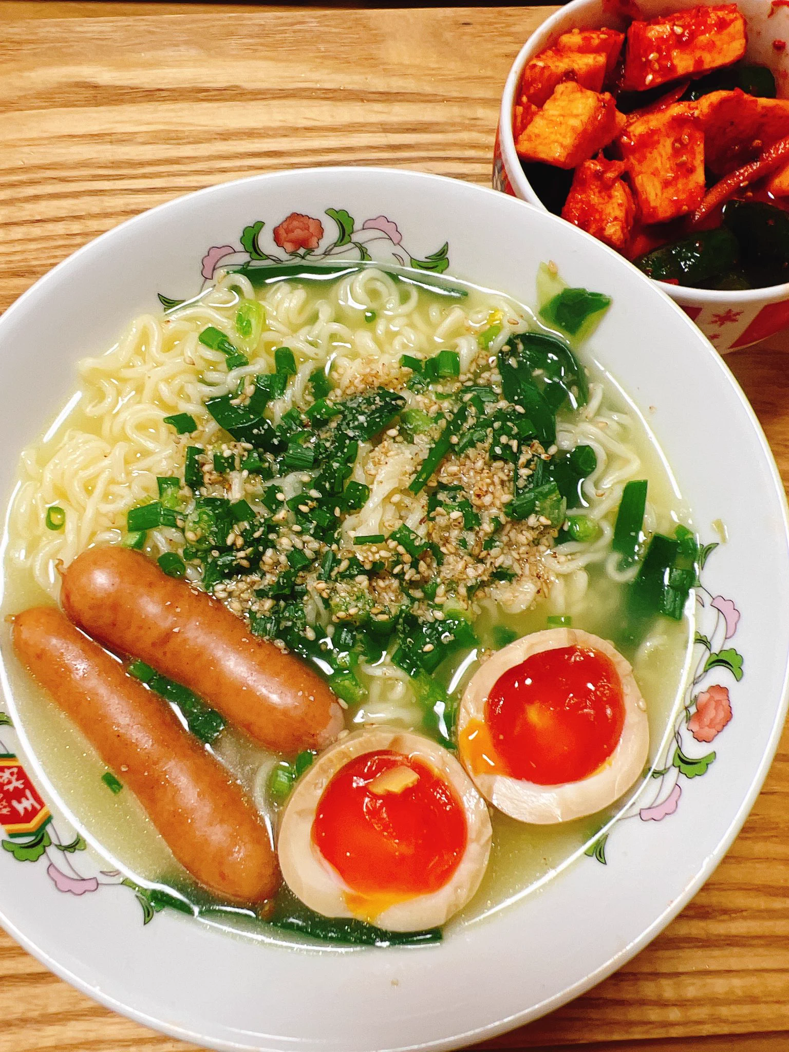 @HG7654321 めっちゃうまくできたので、サッポロ一番塩ラーメンと一緒に食べましたー！
素敵なレシピありがとうございます😊 