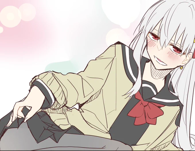 可愛く描けたからおまけの台詞抜きコマ 