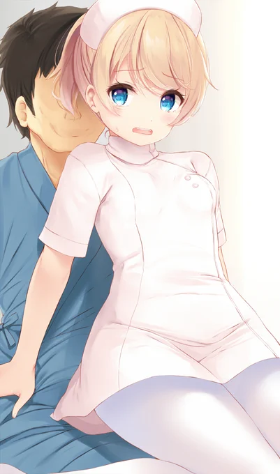 白衣な看板娘 
