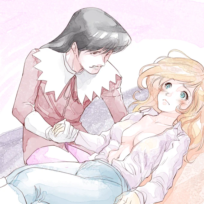 @mus3104_34 おめでとうございます!お祝いの品に昨日お見せしたアトアラに簡単に色付けてみましたのでお送りさせていただきます! 