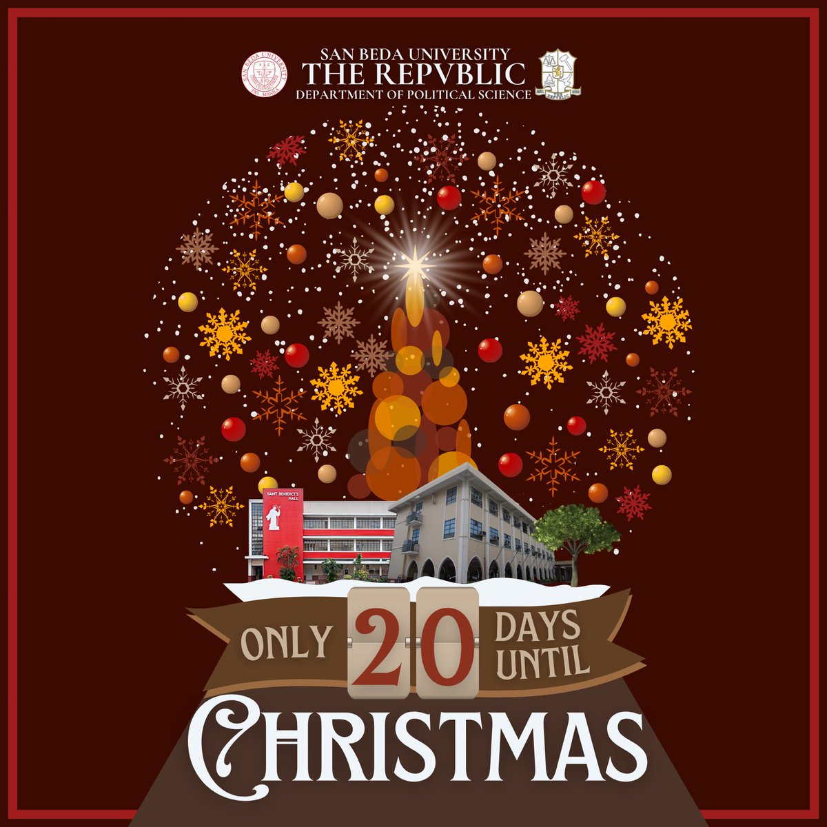 therepvblicsbu's tweet photo. "God never gives someone a gift they are not capable of receiving. If He gives us the gift of Christmas, it is because we all have the ability to understand and receive it." - Pope Francis
20 Days Left Before Christmas 🎄🌟
#ThisIsTheRepvblic
#ForTheRepvblic https://t.co/XJlG2U94BY