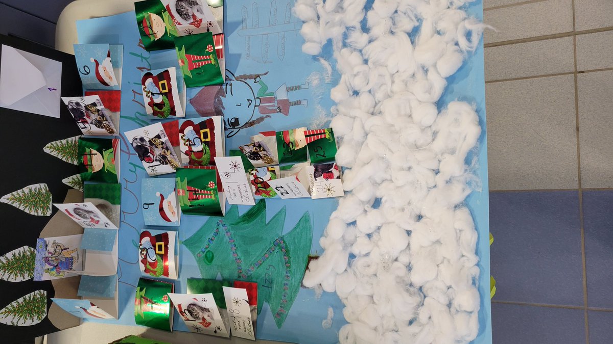 s_chiras's tweet photo. As we enter into the 2nd week of advent my students @OLOLDelaware  reflected upon the themes of hope, joy, peace, and love while creating their Advent calendars. May this Advent Season bring many blessings to everyone. https://t.co/qRoIJdZuXk