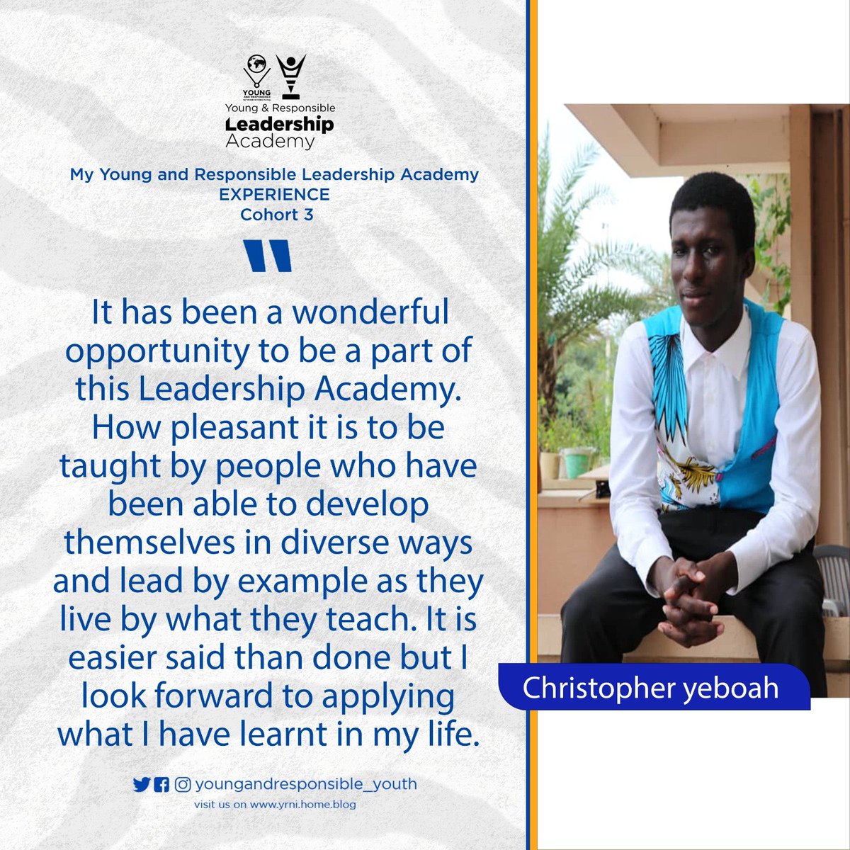 youngandrespon1's tweet photo. #youngandresponsiblenetworkinternational #personaldevelopment #YRLA #leadershipdevelopment #SundayMotivation #Trending https://t.co/7Q2jvCILfl