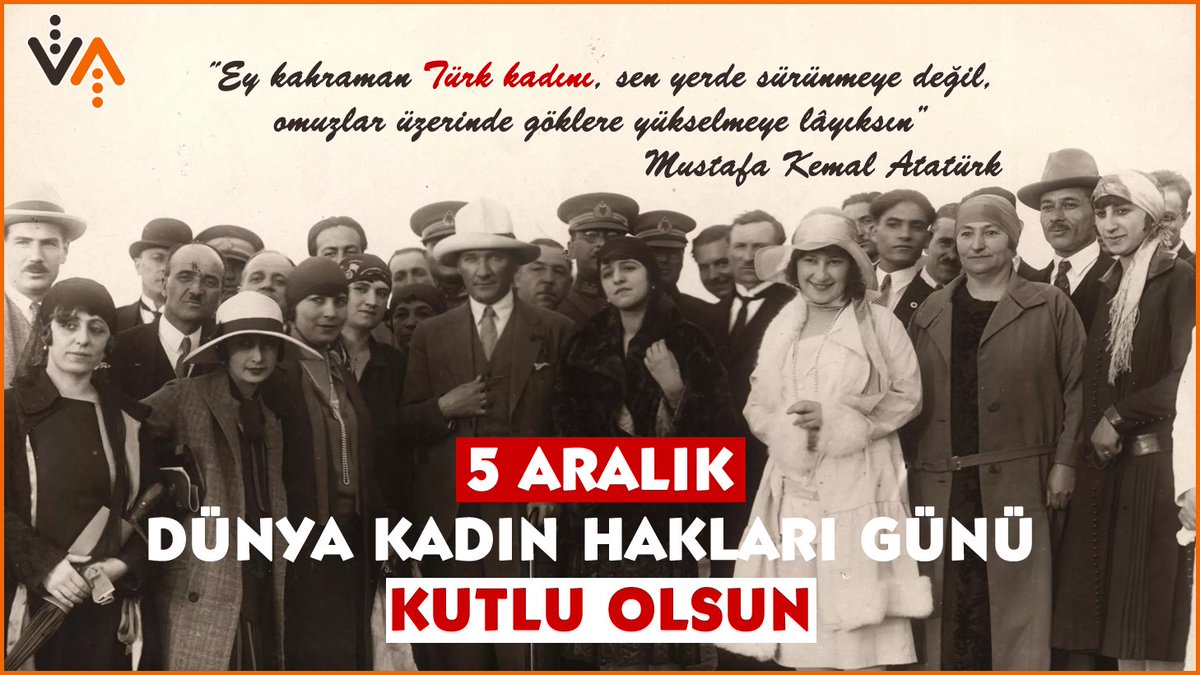 Ulu önderimiz Mustafa Kemal Atatürk'ün ülkemiz kadınlarına seçme ve seçilme hakkını vermesinin 87. yıl dönümü ve 5 Aralık Kadın Hakları Günü kutlu olsun.

#Atatürk #KadınHaklarıGünü #5Aralık1934 #Valter