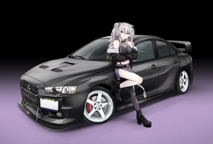 描かせていただいたフォロワーの車と推しシリーズです 