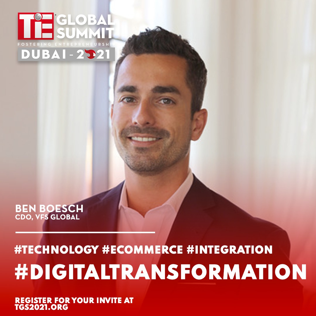 Our power packed line-up of speakers now includes Benjamin Boesch, Chief Digital Officer of VFS Global.
Visit tgs2021.org to be a part of the world’s largest entrepreneurial summit!
<a href="/noon/">نون</a> @etisalat <a href="/microsoft/">Microsoft</a>
#technology #ecommerce #integration #digitaltransformation