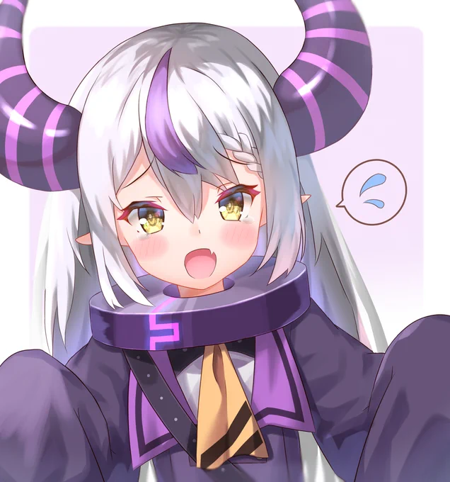 プリン取られた#Laplus_Artdesu 