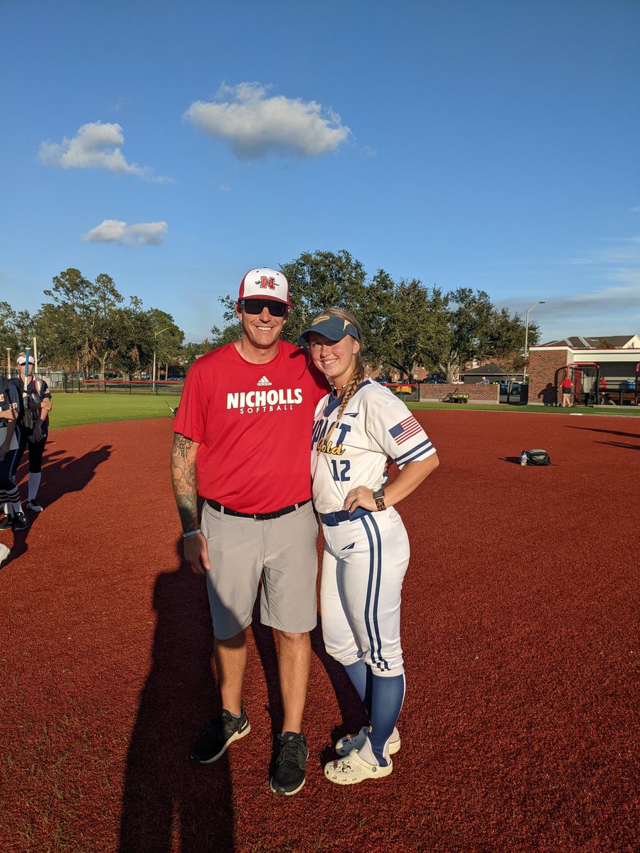 I had a great time at the <a href="/nicholls_sb/">Nicholls Softball</a>  camp!! Thanks for having me! <a href="/CoachRonFrost/">Coach Ron</a> <a href="/JackNLucysDad/">Justin lewis</a> @Jazz_Vesely <a href="/KcJackson00/">KC Jackson</a> <a href="/ImpactGoldOrg/">Impact Gold Fastpitch</a> <a href="/IG18uNational/">Impact Gold 18u National</a>