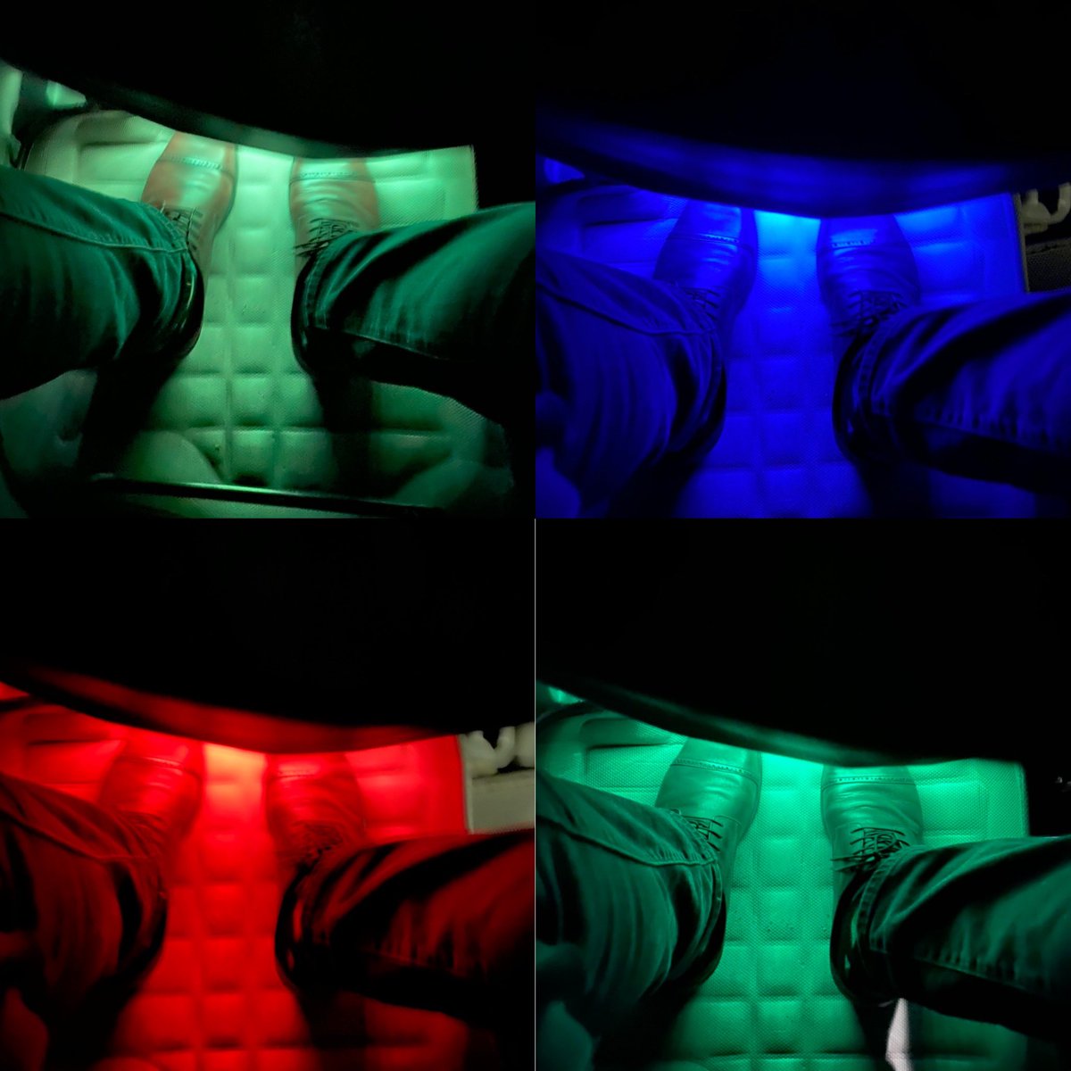 ajayhrm's tweet photo. Punjab things - got to see RGBY lights in my taxi. #FancyRide https://t.co/9pFIgdZTol