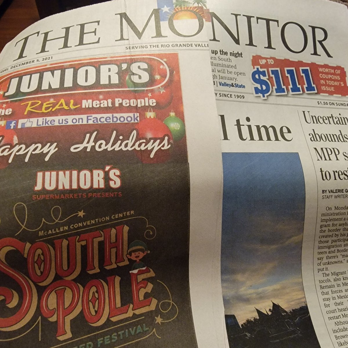 CHRISTINEARDIS's tweet photo. Happy Sunday to me. I got to stay in my pj's to read @monitornews rather than having to get dressed and go buy one!!!! I hope this is the new trend--no more #subscriberwoes . #happysubscriber https://t.co/Gg10A1PHDD
