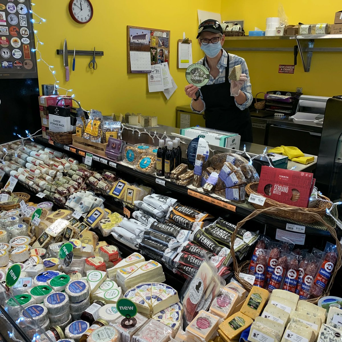 Jeannette's cheese case is packed with delectable new goodies — let the holiday entertaining begin! #KeeneNH #localcheese #Vermontcheese #holidaycheeseboard #cheeseboard #MonadnockRegion